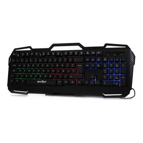 Teclado Gamer Gaming Retroiluminado Usb Wb-539 En Español