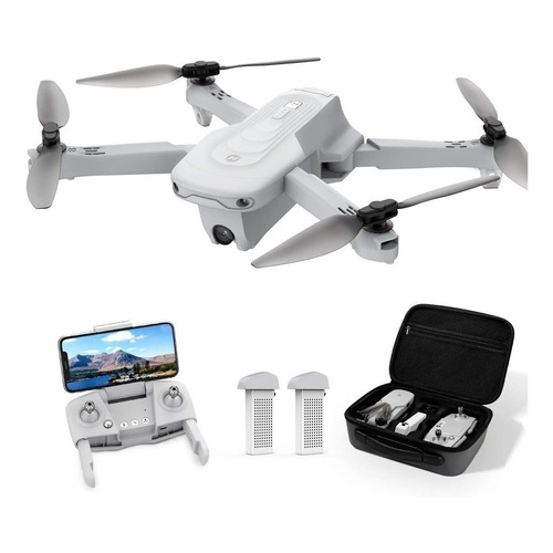 Drone Holy Stone HS175 con cámara 2KHD blanco 5GHz 2 baterías