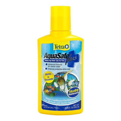 Acondicionador Para Acuarios Acondicionador Aquasafe 250 Ml