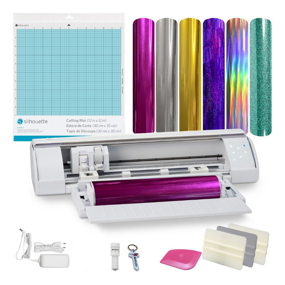 Combo Textil Plotter De Corte Silhouette Cameo 5 Blanco