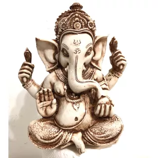 Estatuilla Resina Ganesha Traída D India 20 Cm Apto Exterior