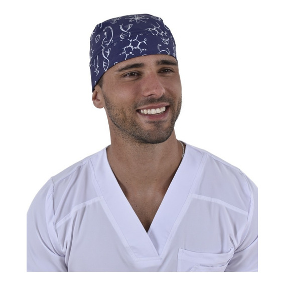 Gorro Médico Quirúrgico De Hombre Estampado Nf