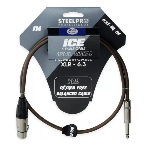 Cable Para Microfono 1m Steelpro 63x-ng-1m Xlr Cannon-plug