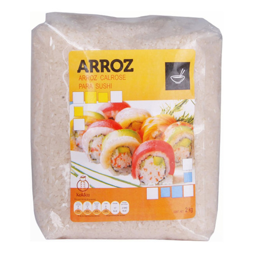 Arroz Para Sushi Calrose 2kg Importado Original 100% Calidad