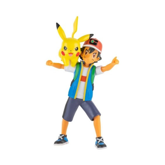 Ash + Pikachu Pokemon Figura De Acción - Xuruguay