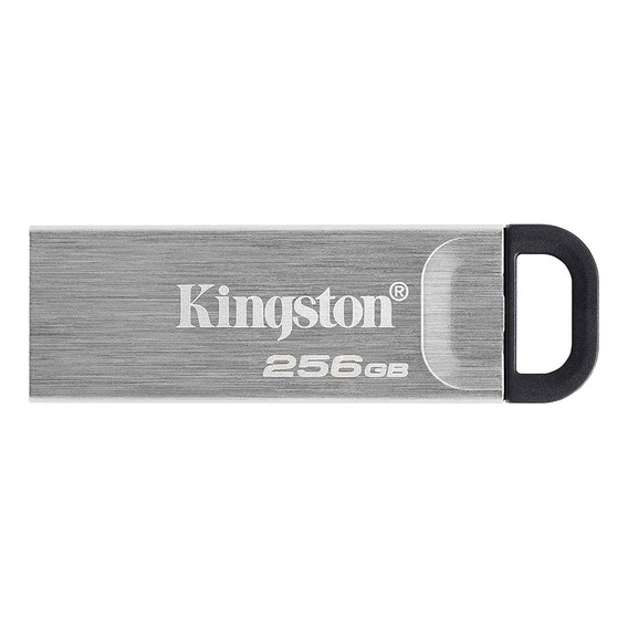 Memoria Kingston Usb-a Dtkyson 256 Gb 3.2 Gen1 200mb/s Color Plateado Liso