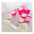Kitchen Kit de cocina de juguete para niños, sartén con cuentas rosas