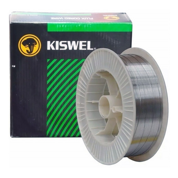 Alambre Flux Mig Kiswel Soldar Sin Gas Rollo X 4,5 Kg 0,9mm