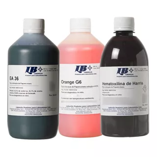 Coloração Papanicolaou Kit 3x500ml Laborclin Papanicolau