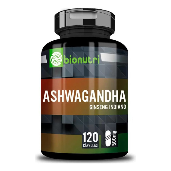 Ashwaganda Ginseng Índiano Natural 120 Cápsulas - Bionutri