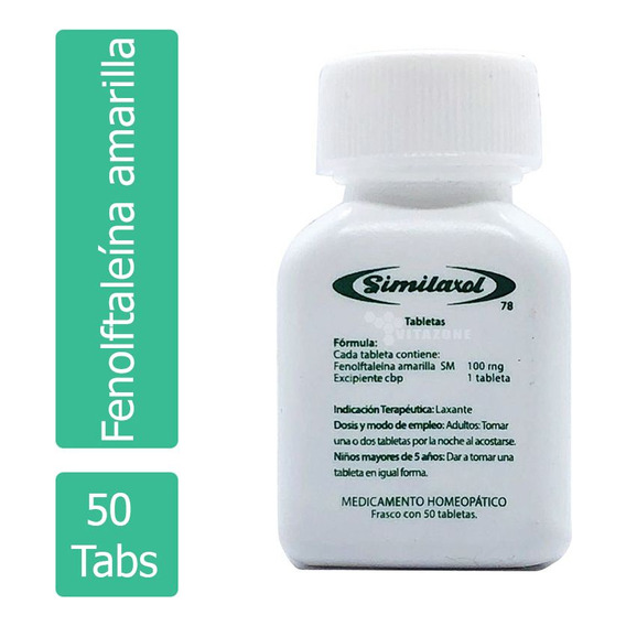 Similaxol 100 Mg Frasco Con 50 Tabletas