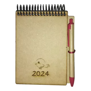 Libreta Personalizada Mdf + Lapicera