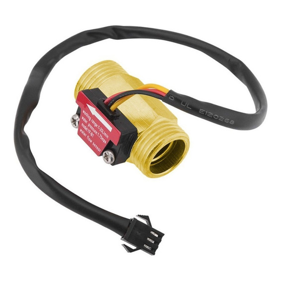 Sensor De Flujo De Agua 1 - 25 L/min Yf B1 5v -18v 1.75 Mpa