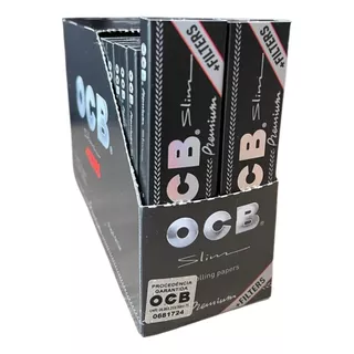Caixa De Seda Ocb Premium + Tips Piteira King Size Original