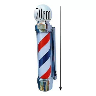 Barber Pole Giratório 70cm Voltagem Bivolt Estilo Clássico