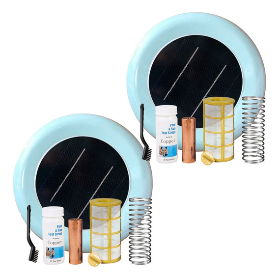 2x Ionizador Solar Para Piletas Colector Piscinas Antisarro