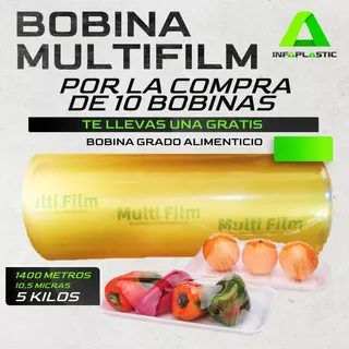 Bobina Alimentacio Multifilm 1400mts 10.5 Micras 5kilos