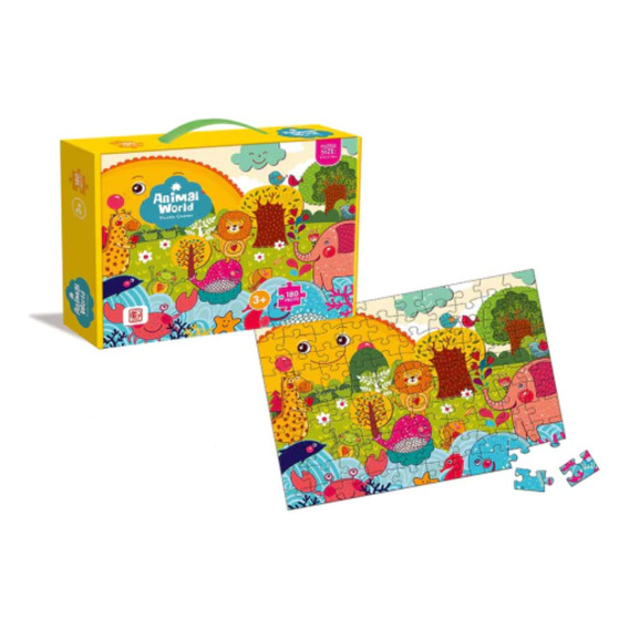 Puzzle Infantil Mundo Animal +3 Años 180 Piezas