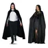 Capa Gigante Preta Capuz Adulto Fantasi Luxo Hallowwen Grand