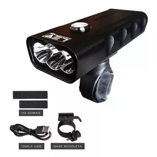 Linterna Bicicleta Recargable Usb Led Electronica Mod 7013