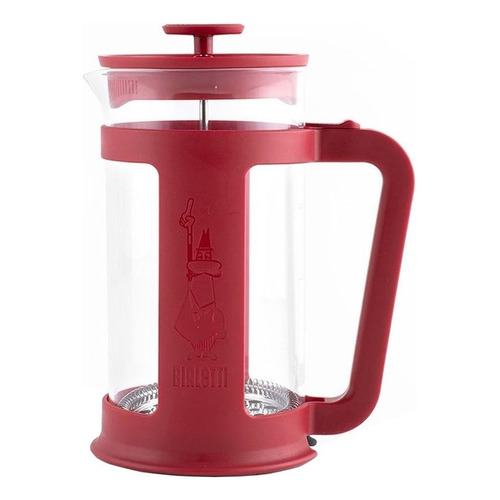 Cafetera Bialetti Smart 8 Cups manual roja prensa francesa