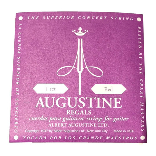 Encordado Guitarra Clásica Criolla Augustine Regal Red