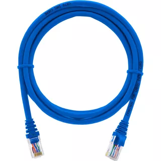 Cabo Patch Cord Cat6 100% Cobre 8 Metros Azul