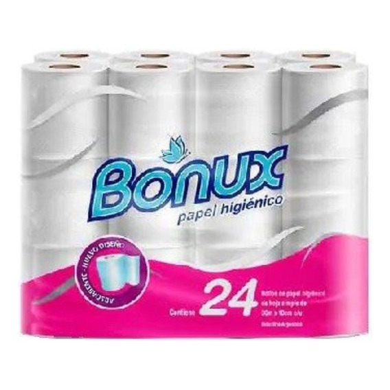 Papel Higiénico Extra Blanco Bonux H/s. 30mtx24u