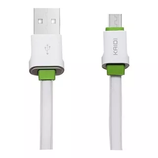 Cabo Carregador Kaidi 3 Metros Micro Usb V8 Carga Veloz Cor Branco