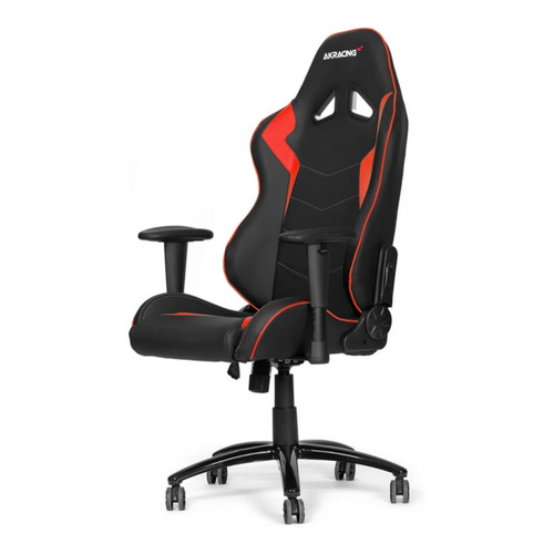 Silla de escritorio Akracing Octane gamer ergonómica  negra y roja con tapizado de cuero sintético