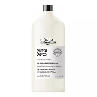 Shampoo L'oréal Professionnel Serie Expert Metal Detox Sin Sulfato En Botella De 1500ml Por 1 Unidad