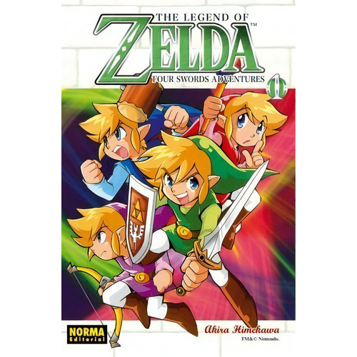 The Legend Of Zelda 8 Four Swords Adventues 1 - Norm, De Akira Himekawa. Editorial Norma En Español