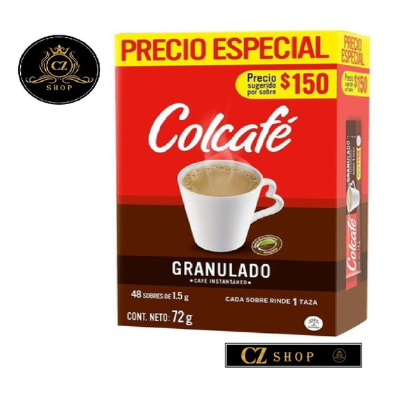 Café Granulado Colcafe 48 Unida - g a $3