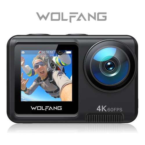 Videocámara 4K 60FPS 24MP, 10M Cuerpo/40M Impermeable EIS Wolfang GA420