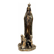 Virgen De Fátima Con 3 Pastorcitos 45cm