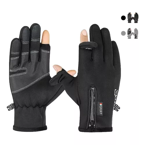 GUANTES MOTO INVIERNO ALPES NEGRO - AZUL