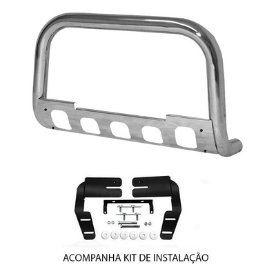 Parachoque Quebra Mato Dodge Ram 2006 2007 2008 Chapa Cromo