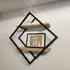 Repisa De Pared En Hierro Y Madera Blanco
