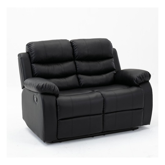 Sillon Reposet Reclinable 2 Cuerpos Tapizado En Simil Cuero