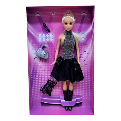 Muñeca Tiny Articulada Fashion Night Artista Tipo Barbiee