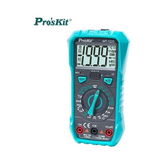 Tester Proskit Mt-1225 Buzzer Temperatura Ncv Linterna Hold