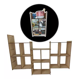 Exhibidor Modular Para  12 Funkos Pop Mdf 3mm Económico 