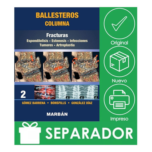 Ballesteros. Columna Tomo 2: Fracturas, De Ballesteros. Editorial Marbán, Tapa Blanda, Edición 1ra En Español, 2021