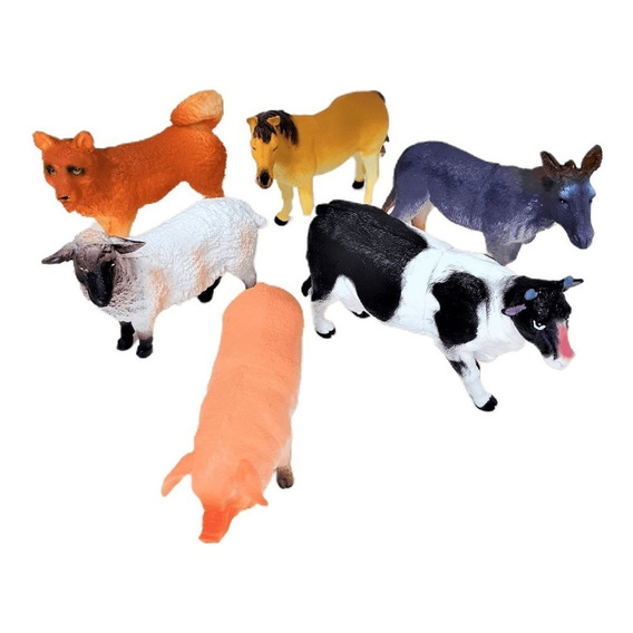 Animales De La Granja X6 - Farm Animals Toy Shop