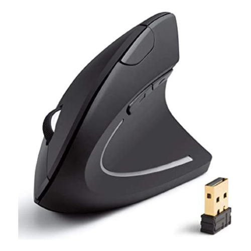 Mouse Vertical Ergonómico Inalámbrico  Recargable con cable miniusb