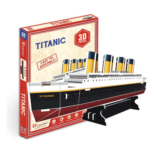 Puzzle 3d Titanic Barco Pequeño 30 Piezas Rompecabezas