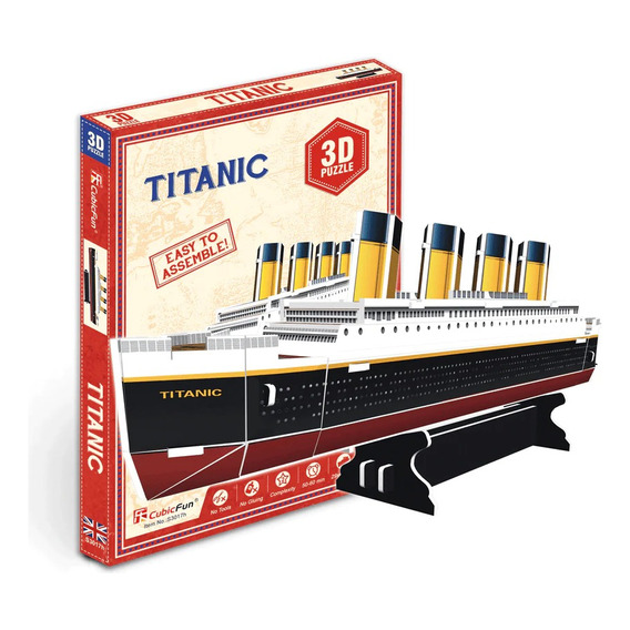 Puzzle 3d Titanic Barco Pequeño 30 Piezas Rompecabezas