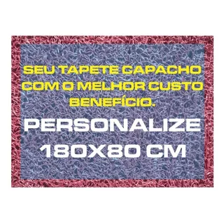 Tapete Capacho 180x80 Cm Personalizado Empresa Condomínio