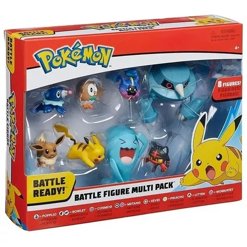 Pokemon Battle Figure Conjunto Com 8 Bonecos Dtc - 4846