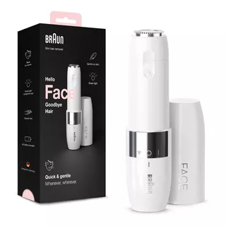 Depiladora Facial Eléctrica Braun Fs1000 Rasuradora Mini Color Blanco